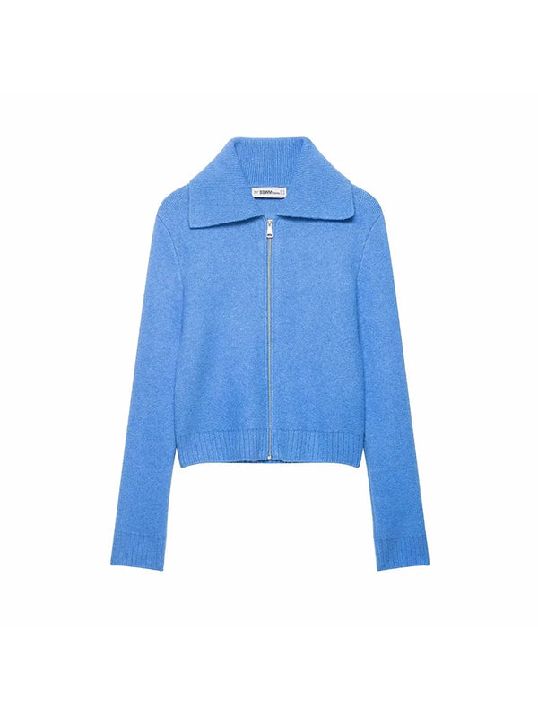 Cozy Zipper Knit Sweater