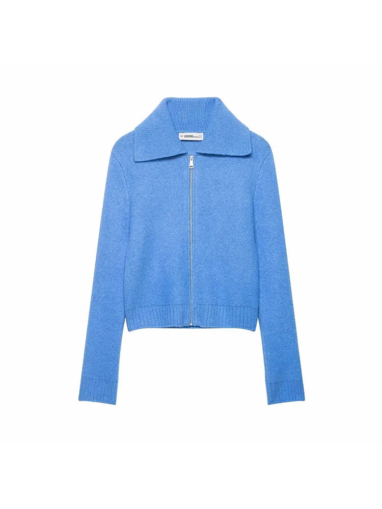 Cozy Zipper Knit Sweater