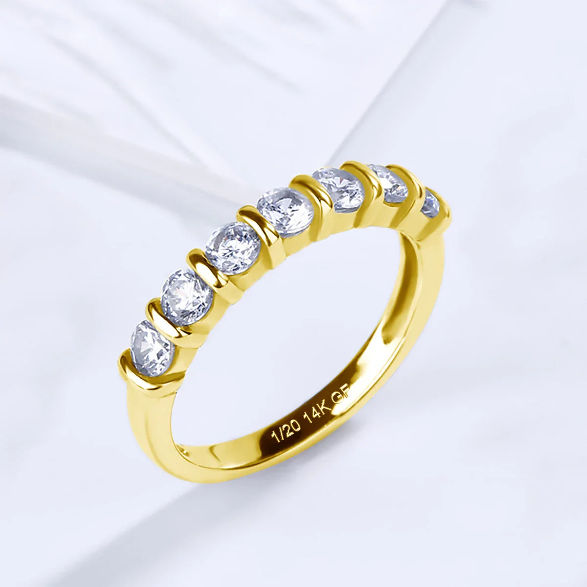 Sparkling Moissanite Gold Ring