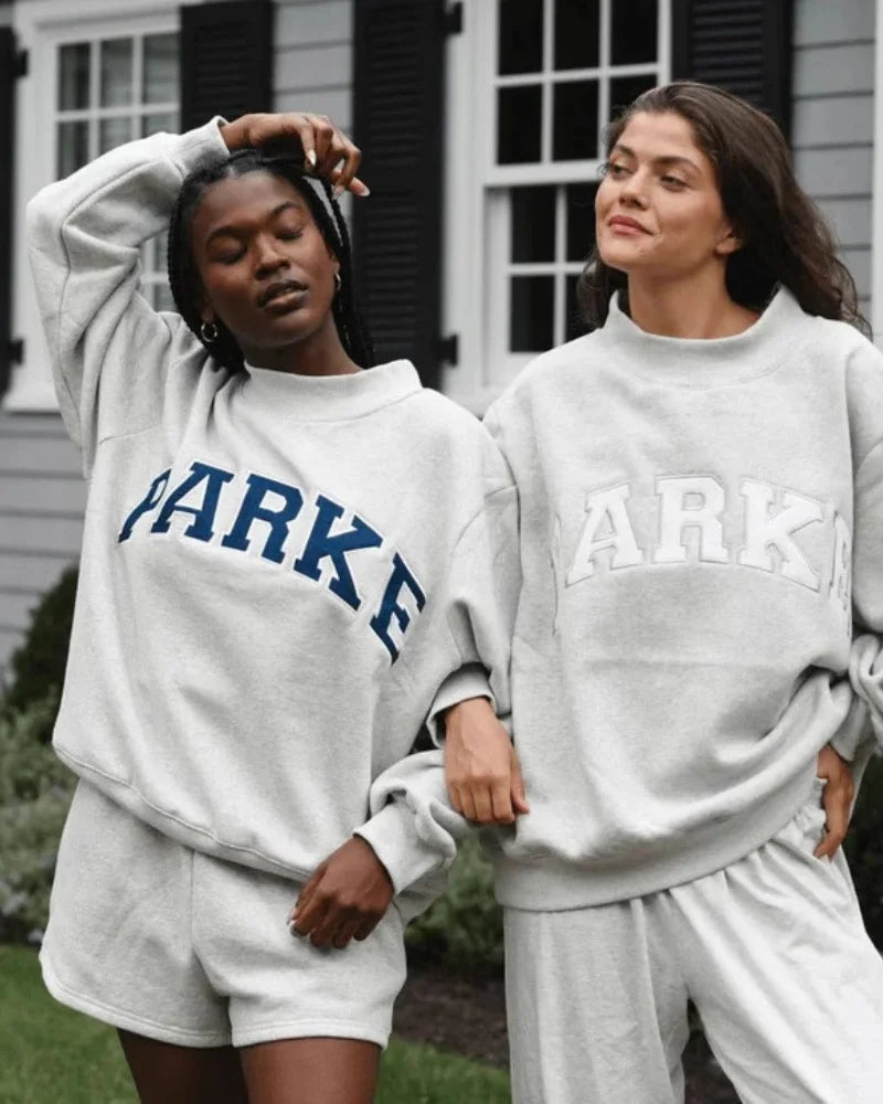 Trendy Women's Velvet Sweatshirt
