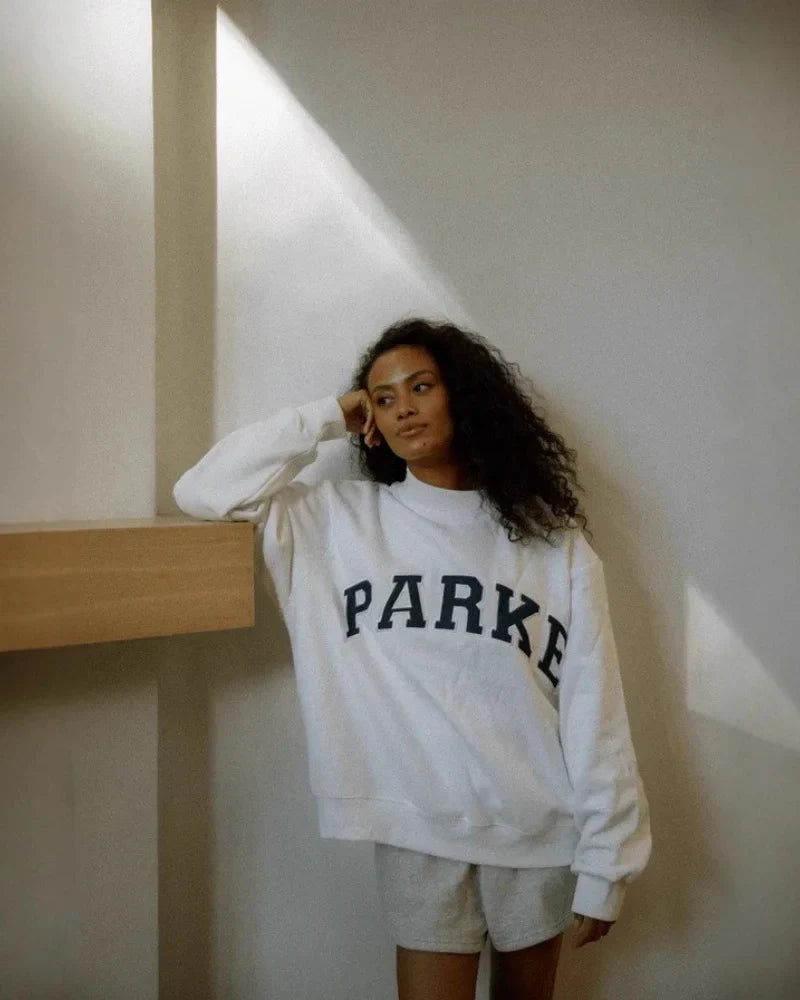 Trendy Women's Velvet Sweatshirt
