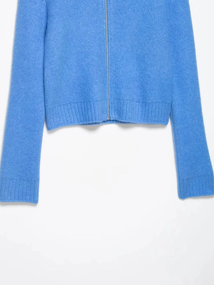 Cozy Zipper Knit Sweater