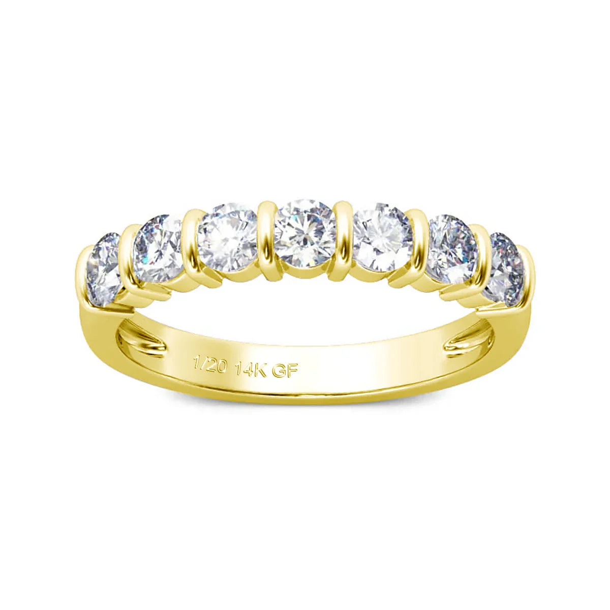 Sparkling Moissanite Gold Ring