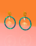 Glam Emerald Hoops